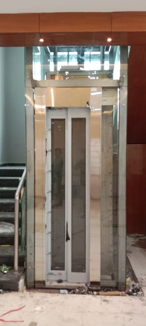 Big Vision Telescopic Auto Door with Glass Cladding